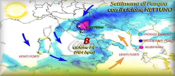 Allerta Meteo: forza F4 su Toscana, Lazio e Umbria poi pioggia incessante-grandine Marche e Abruzzo