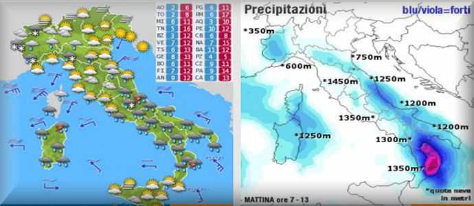 Allerta Meteo al sud costa Jonica, nubifragio su Catanzaro e Crotone