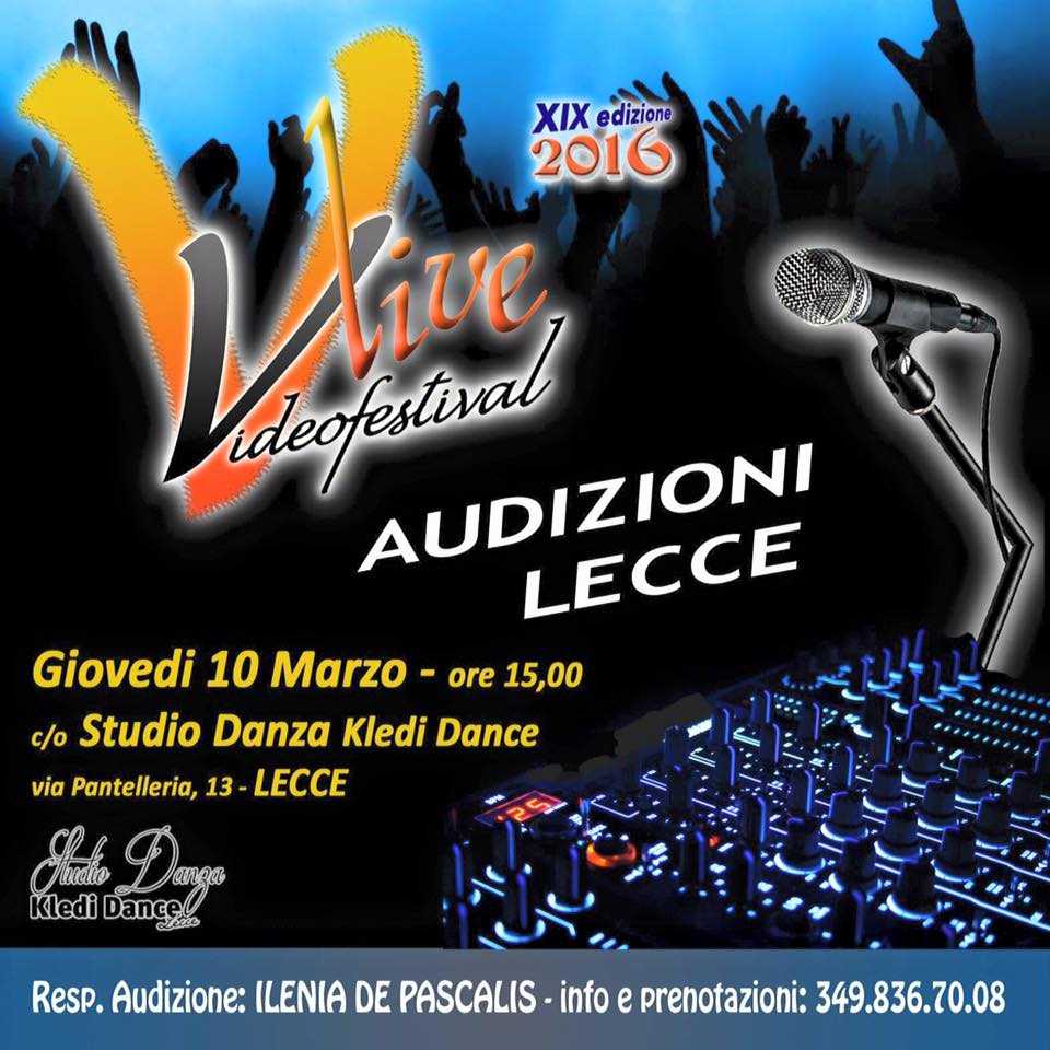 VideoFestival Live, le audizioni del concorso europeo fanno tappa a Lecce