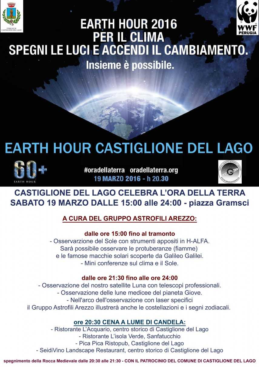 Earth hour Castiglione del Lago