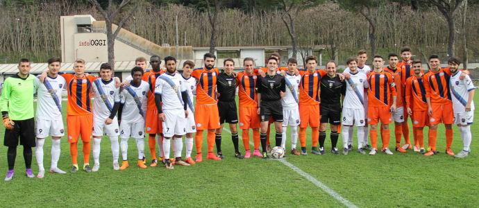 Gli juniores della D hanno battuta in amichevole il Latina primavera con il risultato di 4 a 1