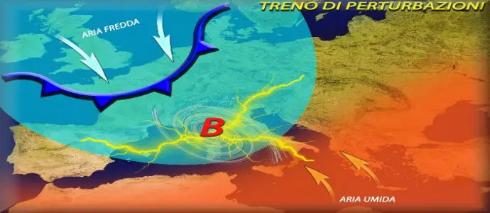 Meteo: "Panta Rei", si presenta, attacco di perturbazioni neve, pioggia, vento per 7 giorni