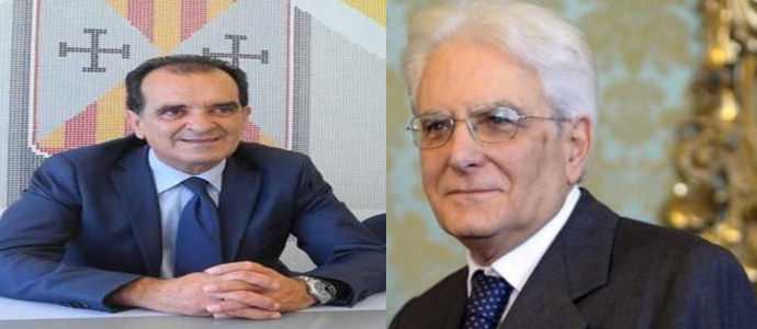 Il saluto del presidente, Enzo Bruno, al Presidente della Repubblica, Sergio Mattarella