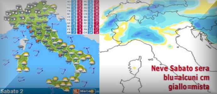 Meteo: Maltempo in arrivo, Neve in pianura al Nordovest "Piemonte, Lombardia"
