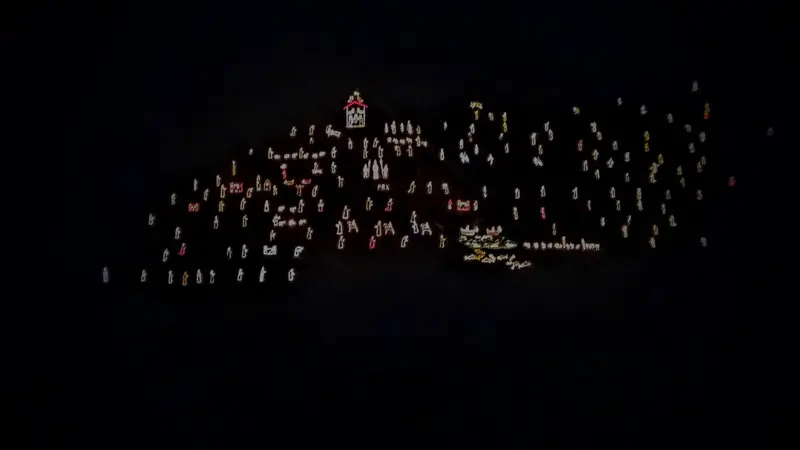 Manarola, il presepe del paese-presepe