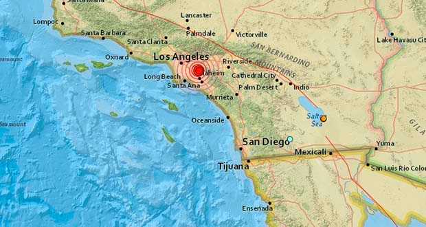 Trema la terra a Los Angeles: avvertita scossa di magnitudo 4.4