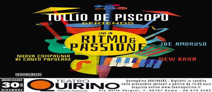 Tullio dedica il brano inedito all'amico di sempre Pino Daniele. in concerto a Roma il 30 dicembre