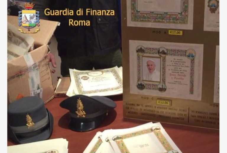 Giubileo: sequestrate dalla Guardia di Finanza 3500 false "benedizioni papali"
