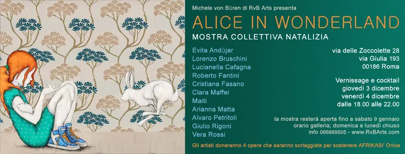 Michele von Büren, gallerista di RvB Arts, presenta la sua "Alice In Wonderland"