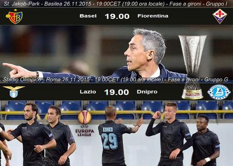 Europa League: stasera in campo Fiorentina, Lazio e Napoli