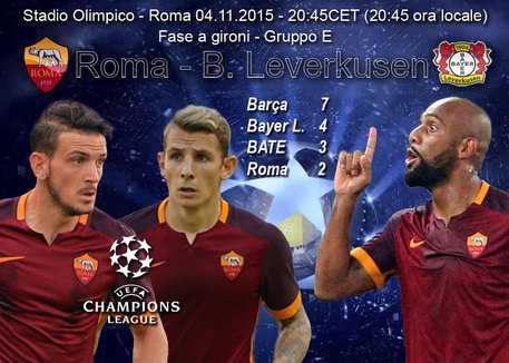 Champions League, Roma-Byern Leverkusen. Garcia: "Roma senza scelta, stasera bisogna vincere"
