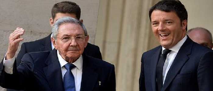 Renzi a l'Havana: "l'Italia crede nella ripresa. Rivolgo forte invito a investire a Cuba"