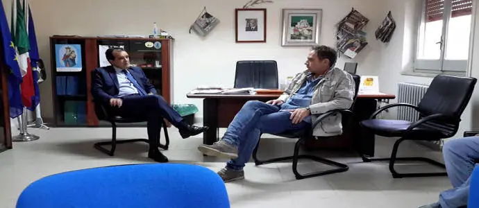Sopralluogo del presidente della Provincia di Catanzaro, Enzo Bruno, a Palermiti