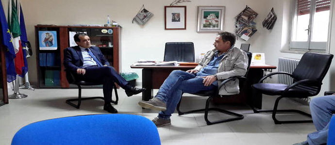 Sopralluogo del presidente della Provincia di Catanzaro, Enzo Bruno, a Palermiti