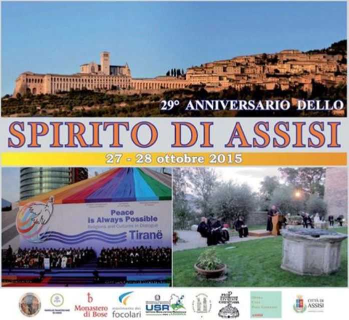 Per dire stop alla guerra: 29° anniversario dello Spirito di Assisi, 27-28 ottobre 2015