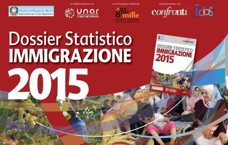 Il 29 ottobre 2015 sarà presentato a Catanzaro il "Dossier Statistico Immigrazione 2015"
