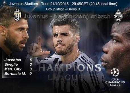 Champions League, stasera Juventus-Monchengladbach. Allegri: "Chance per ipotecare passaggio turno"