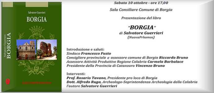 Borgia: presentazione del libro sulla storia della città