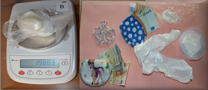 La Polizia arresta due persone per detenzione illegale di sostanze stupefacenti ai fini di spaccio