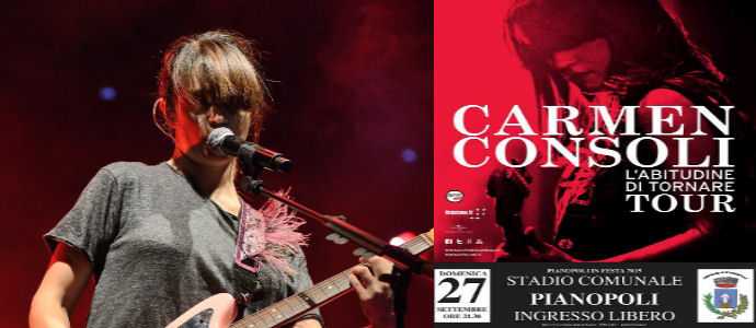 Domani sera Carmen Consoli chiude a Pianopoli l'estate dei grandi live in Calabria