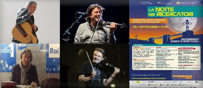 All'universita' della Calabria: concerto di De Andre' con Pagani e Nello Daniele