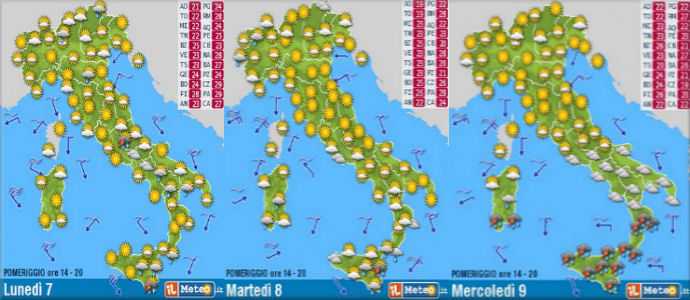 Allerta Meteo: Allerta alluvioni in Sicilia, specie sul catanese poi sulla Calabria