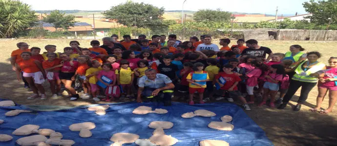 Enzo Bruno, alla giornata conclusiva del campo scuola "anche io sono la protezione civile 2015" Foto