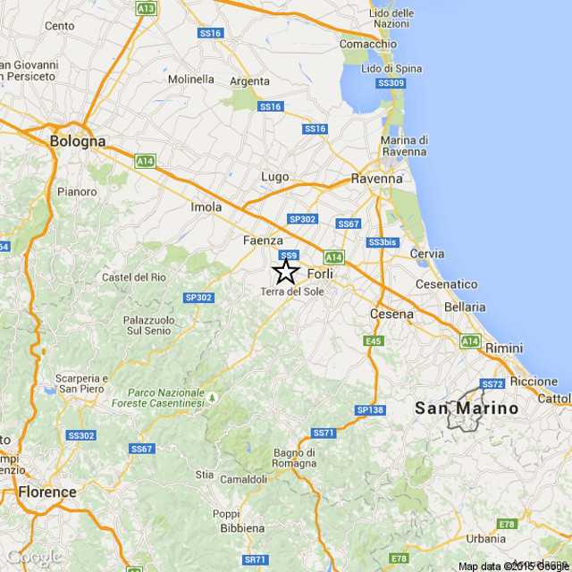 Forlì, scossa di magnitudo 3.5 Richter