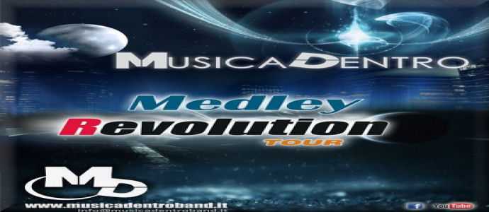I Musicadentro in concerto con il nuovo spettacolo "Medley Revolution" 22 agosto piazza Brindisi Cz