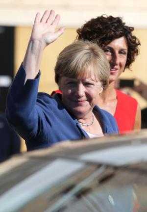 Milano, Angela Merkel in visita all'Expo
