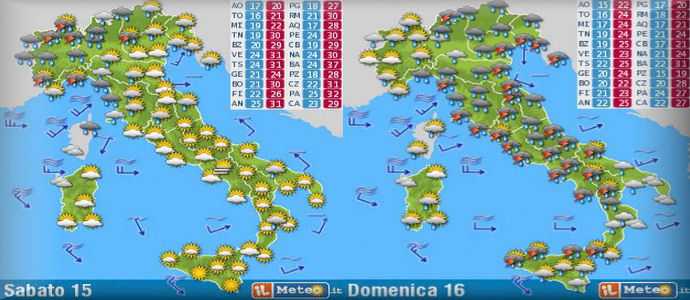 Allerta Meteo: Lombardia, Piemonte, Aosta e Liguria, poi  Summer Storm 2015, temporali e giù di 10°C