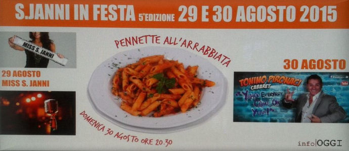 V^ edizione "Santo Janni in festa 2015". Ecco il programma ufficiale