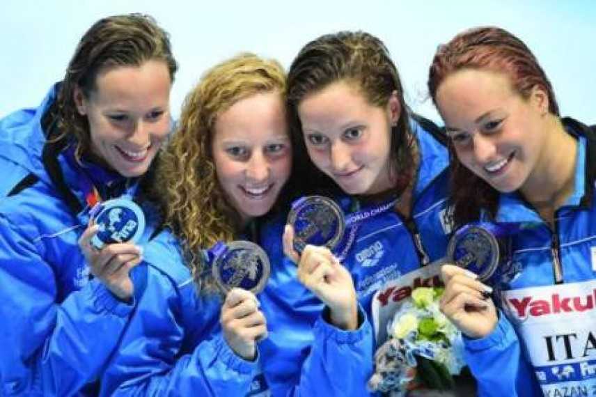 Nuoto, Mondiali Kazan: staffetta d'argento