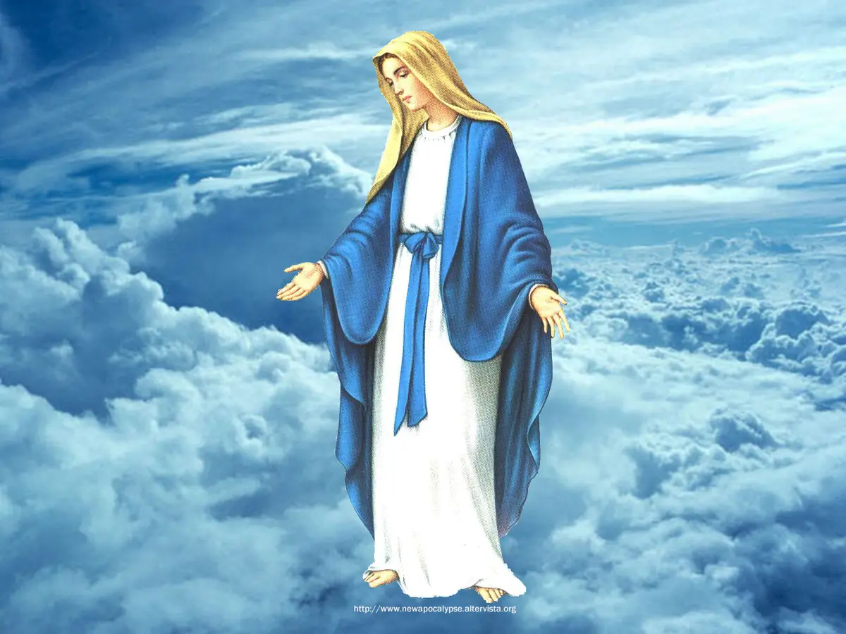 Un pensiero a Maria. Benedetto il frutto del tuo seno Gesù