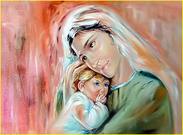 Un pensiero a Maria. Piena di grazia.