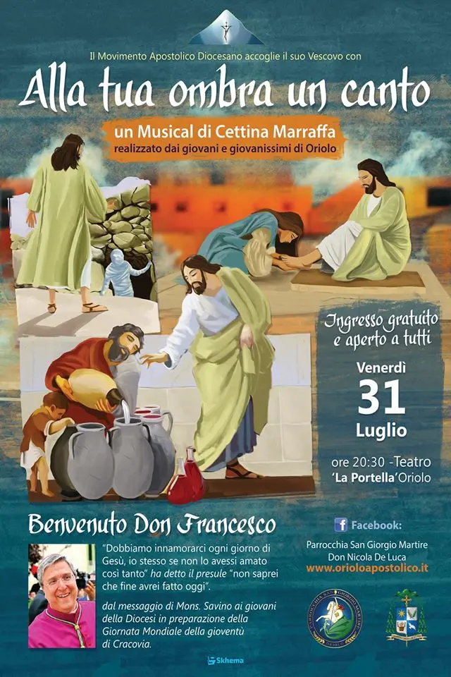 Oriolo, attendendo S. E. Rev.ma Mons. Francesco Savino. "Alla tua ombra un canto", 31 luglio 2015