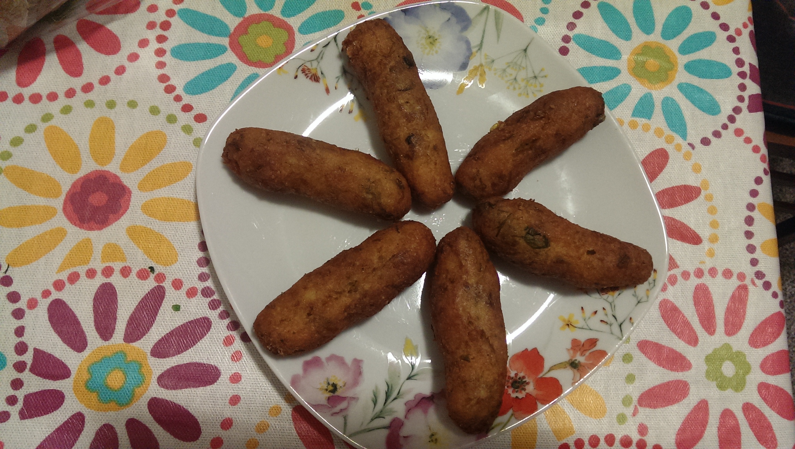 Polpette con fiori di zucca