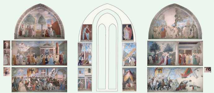 Dedicato a Piero della Francesca. La Leggenda della vera Croce. Il Cibo dell'anima Expo sabato 18