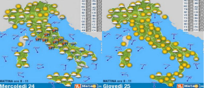 Meteo: Storm Line al Centro-Sud, Caldo Africano a Luglio!  38°-40° gradi