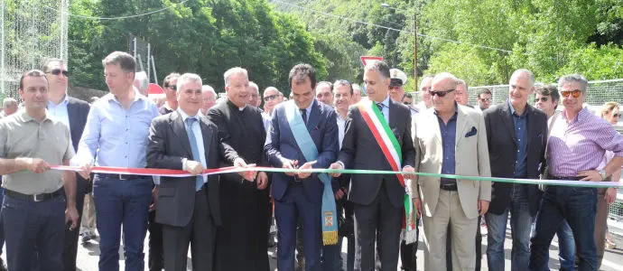 Enzo Bruno - Aperta al traffico la strada s.p. 93 "Nocera Terinese - San Mango d'Aquino"