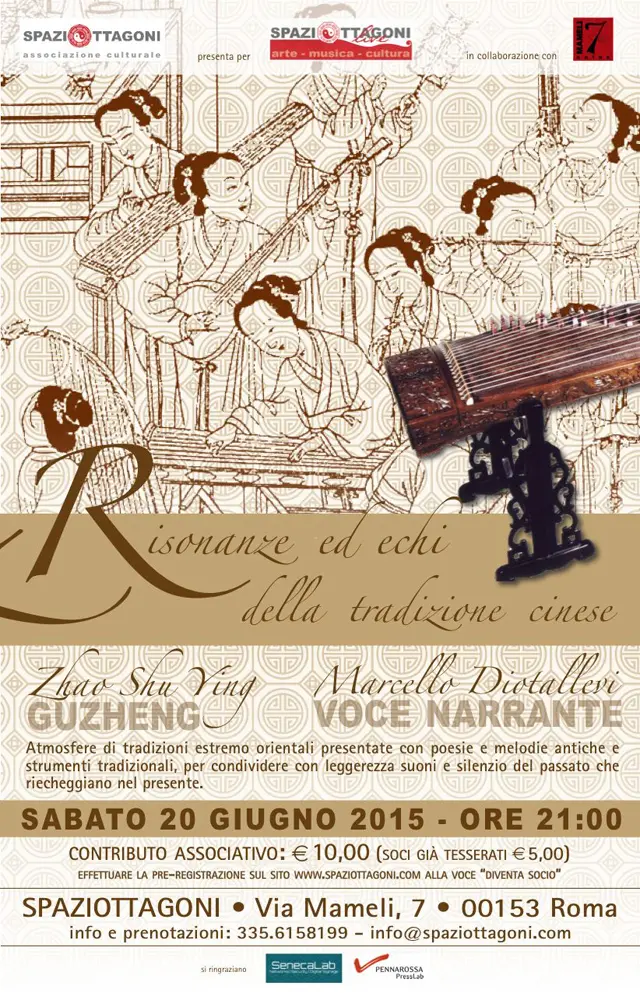 "Risonanze ed echi della tradizione cinese", Roma 20 giugno 2015