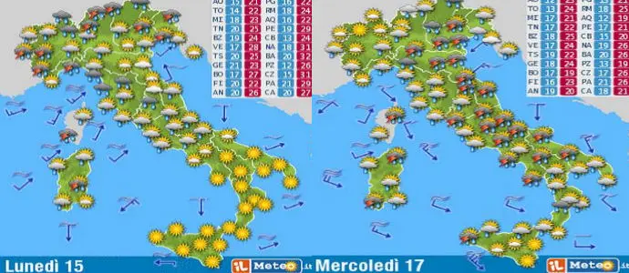 Meteo: Scipione protegge il Sud. Ecco "Amnesia" Nubifragi al Centro Nord, poi anche freddo