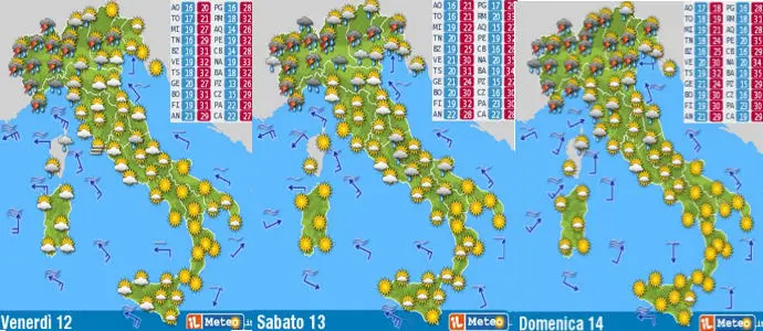 Meteo: Allarme ciclone AMNESIA in arrivo. Al Sud temperature estive