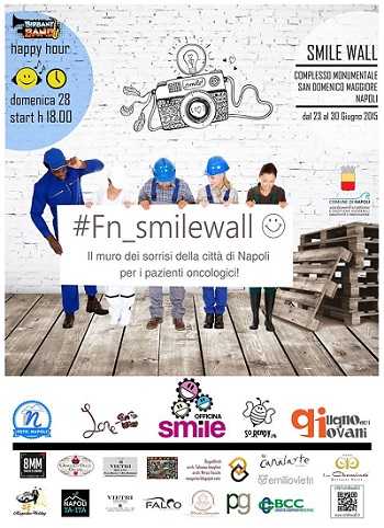 Smile Wall, un muro di sorrisi per i pazienti oncologici di Napoli