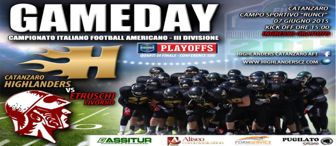 Football Americano: Parte la sfida playoff per gli Highlanders Catanzaro