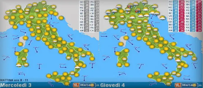 Meteo: Arriva l'anticiclone africano Scipione. Punte di oltre 33-35°C