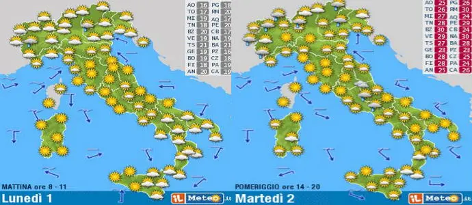 Meteo: Super caldo in arrivo con l'anticiclone Scipione