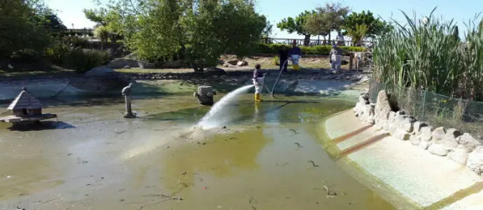 Parco della Biodiversita', bonificato il laghetto. L'Unicef dona una altalena per disabili