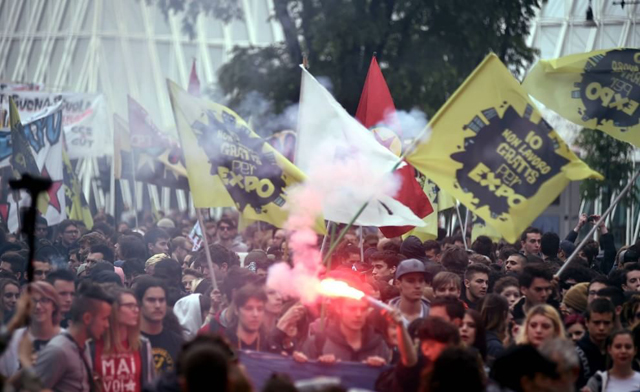 «No Expo», tensioni a Milano