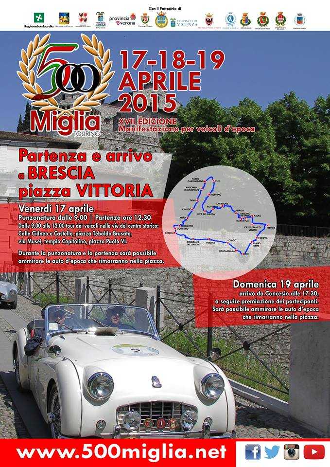 500 miglia touring 2015 - XVII^ Edizione per il tradizionale appuntamento primaverile